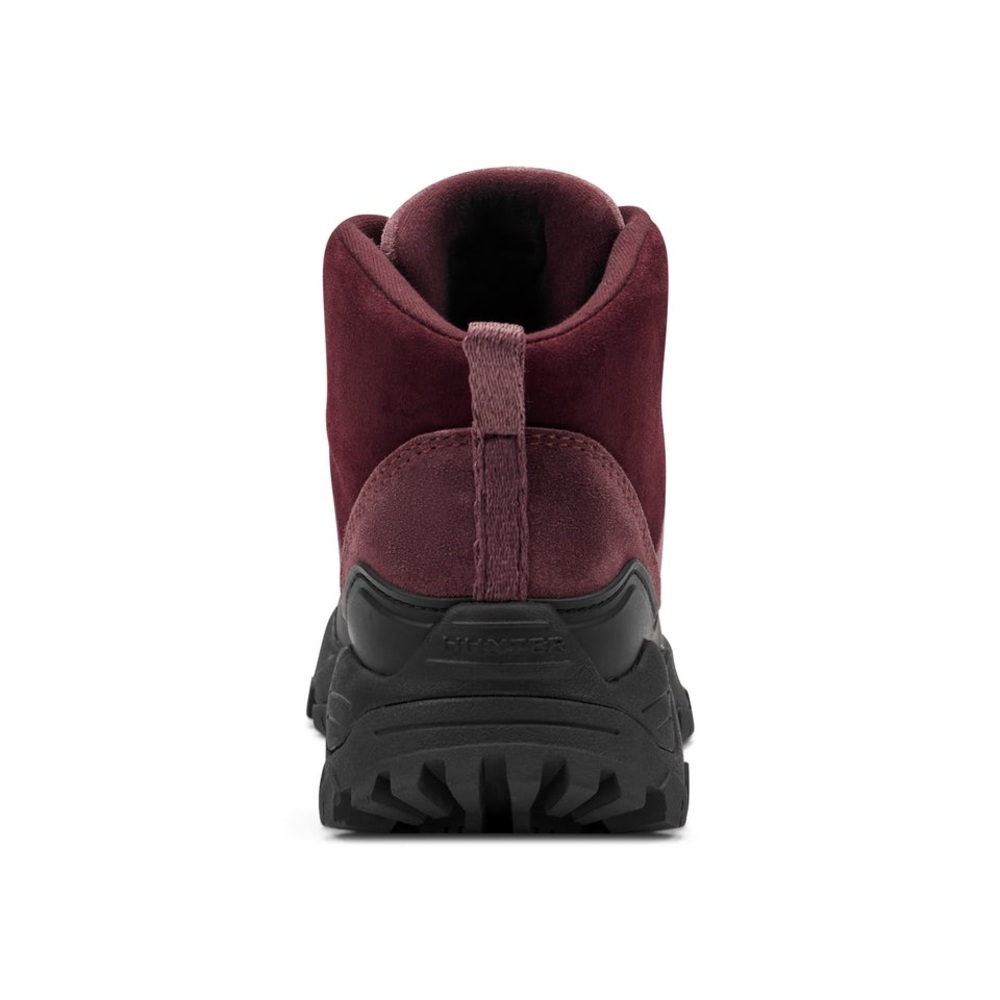 Hunter Women's Burgundy and Black Hiking-Style Winter Boot - Picture 5 of 12